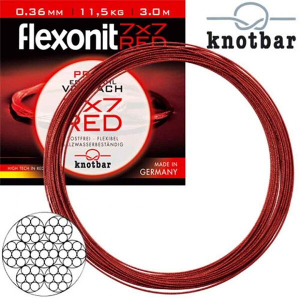 Flexonit RED 7x7 - 0,27 mm 6,8kg 1m