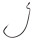 Trokar Extra Wide Gap Worm Hook HD 2/0  6 St&uuml;ck