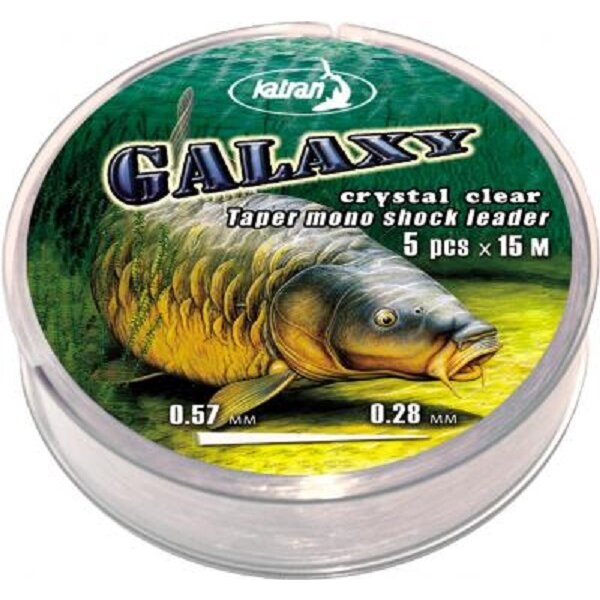 Katran - Taper Mono Shock Leader Clear Ø0,26-0,47mm 5 x12m