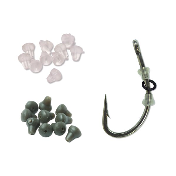 Carp Spirit - D - Rig Ring Stop Khaki 10 St.