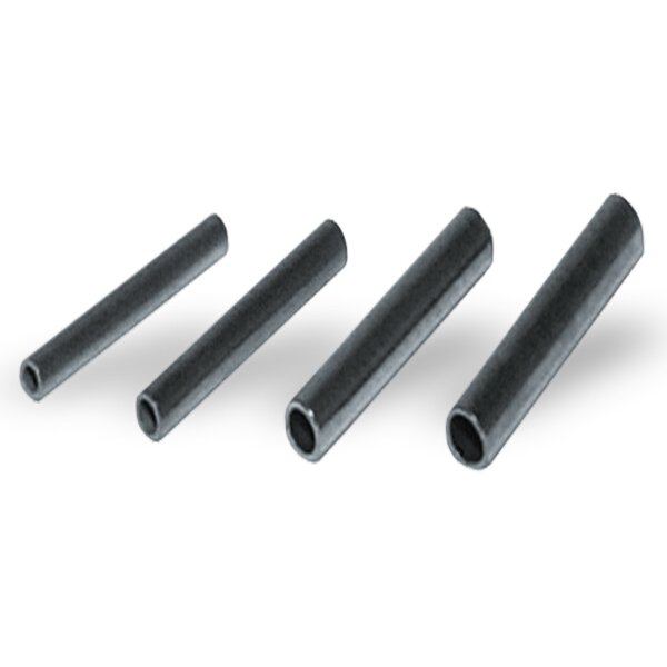 Flexonit Quetschhülsen black nickel 8mm lang 0,6mm 0,15-0,25mm