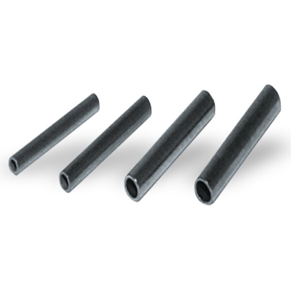 Flexonit Quetschh&uuml;lsen black nickel 8mm lang 1,2mm 0,45-0,54mm