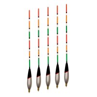 Behr Vorbebleite Wagglerposen 5 verschiedene größen "Multicolor" 4+2g