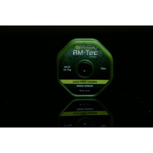 Ridge Monkey RM Tec Free Leader Weed Green 10m 50lb 22,7kg