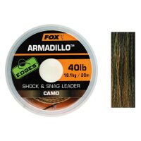 Fox Armadillo Camo Shock &amp; Snag Leader 50lb 22,7kg 20m