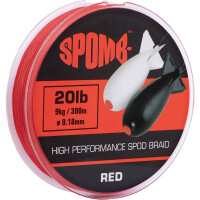 Spomb Braid 300m 9kg 20lb red 0,18mm