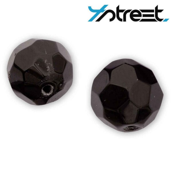 Quantum 4street Glass Bead 8mm 12 St. schwarz