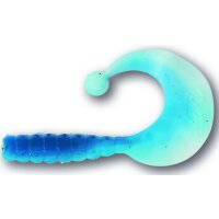 Quantum Magic Trout Curly B-Bobbles 4,2cm 1,1g 10St. Knoblauch blau/wei&szlig;