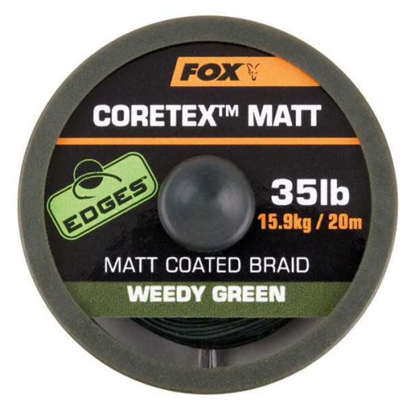 Fox Cotetex Matt Coated Braid Weedy Green 20m 20lb