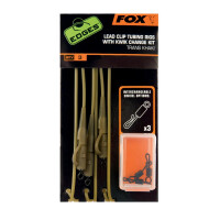 Fox Lead Clip Tubing Rigs With Kwik Change Kit