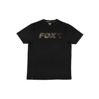 Fox Black/Camo Print Logo T-Shirt