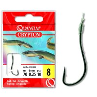 Quantum Crypton Aal Vorfachhaken Gr.4 70cm 0,30mm 10St.