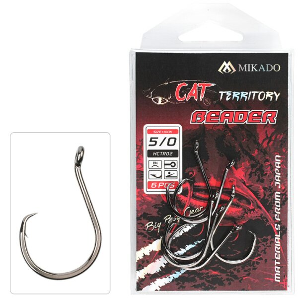 Mikado Cat Territory Beader Wallerhaken Gr. 9/0 3St.