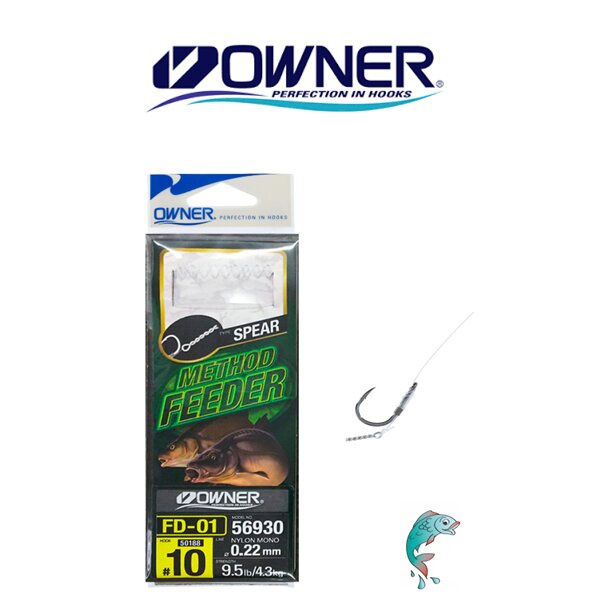 Owner Method Feeder Haken mit Speer 6St. Gr.8 Ø0,22mm