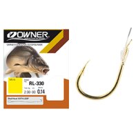 Owner Karpfenhaken 70cm Gr.8 Ø0,25mm 5,8kg 9St. gold