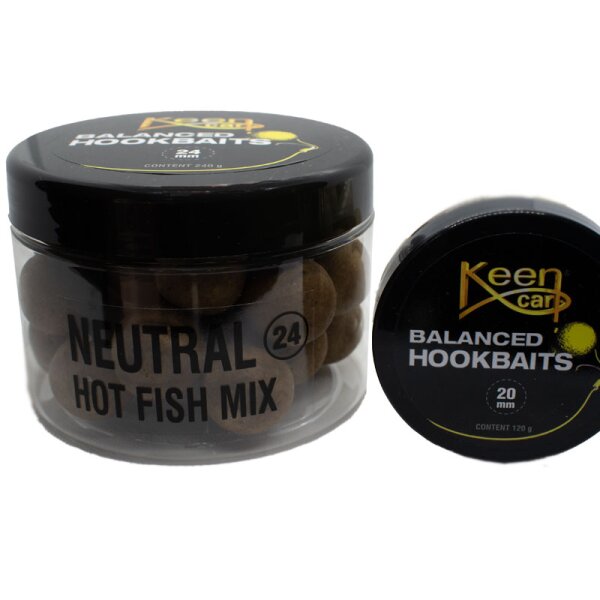 Keen Carp Balanced Hookbaits Neutral (mix: Hot Fish& Gammarus Mix) 20mm 120g