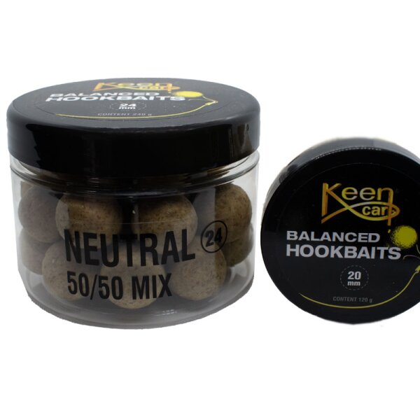 Keen Carp Balanced Hookbaits Neutral (Mix 50/50) 24mm 240g