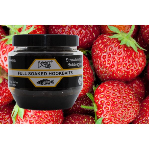 Keen Carp Full Soaked Hookbaits Strawberry Bubblegum 20mm 150g
