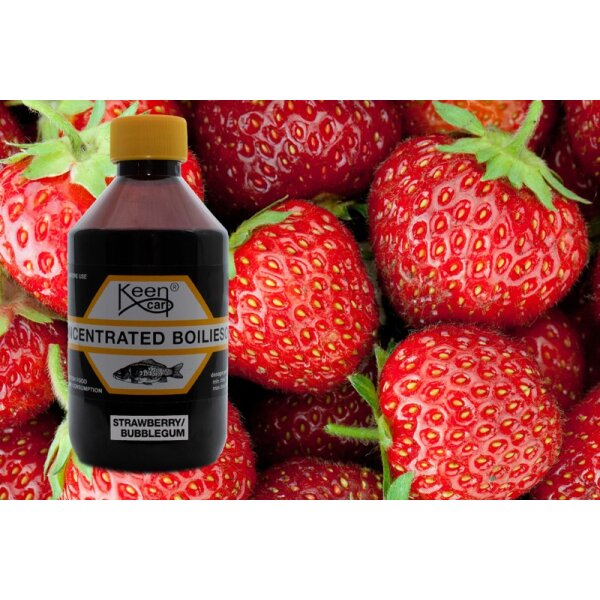 Keen Carp Boiliesoak Strawberry/Bubblegum 250 ml.