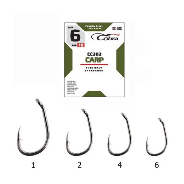 Cobra Carp Hook CC306 Gr.1 8St.