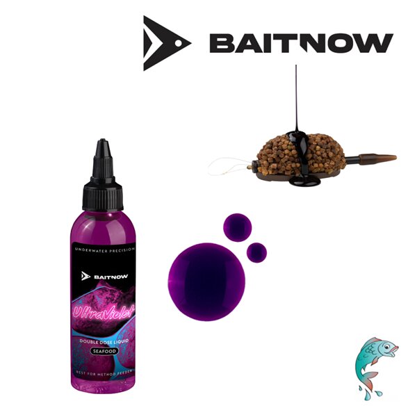 Bait Now Liquid Method Feeder Double Dose Ultra Violet 100ml
