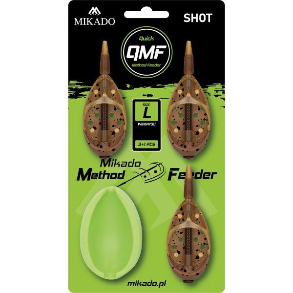 Mikado Method Feeder Shot Q.M.F. 3+1 Set 50g L bleifrei