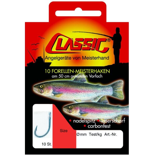 Paladin Forellenhaken blau 50cm Gr.4 10St.