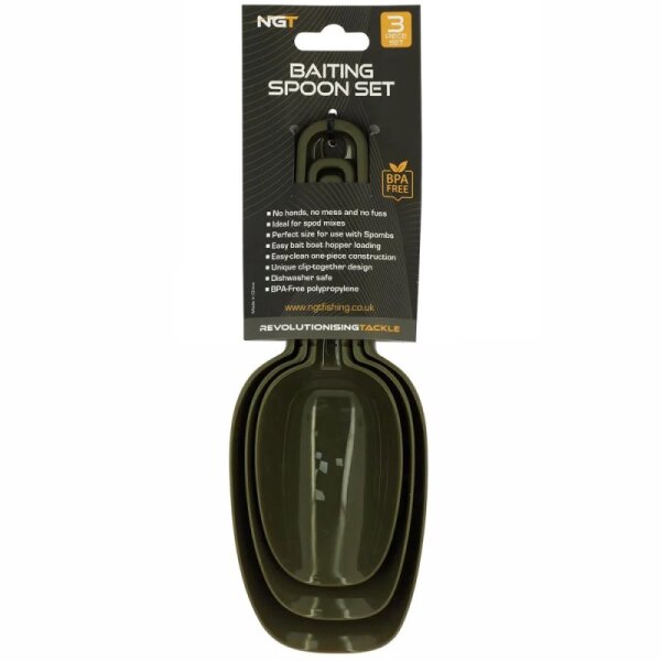 NGT Baiting Spoon Set 3tlg.