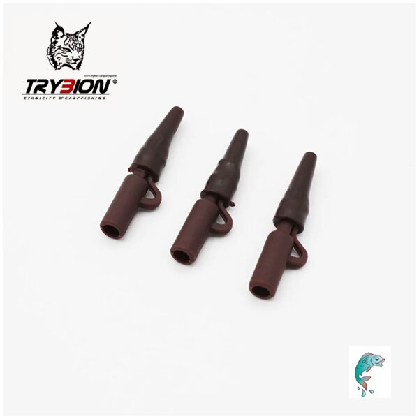 Trybion Lead Clip Set braun 10St.