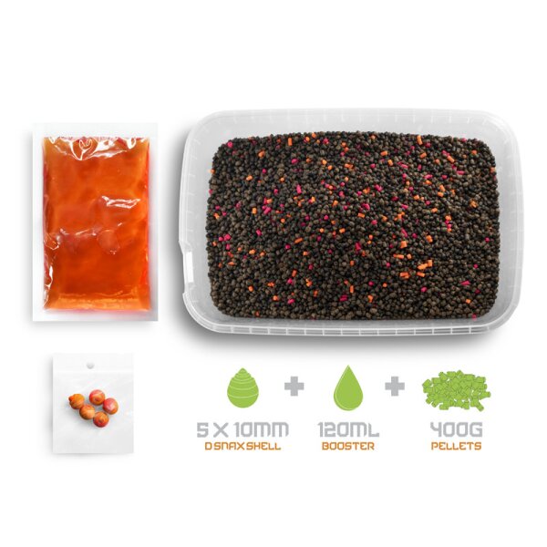 Delphin Pellet Box Ready&Go Mango Pfirsich