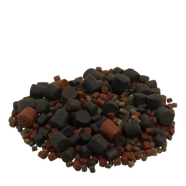 Halibut Pellet Mix 2-20mm 3kg im Eimer