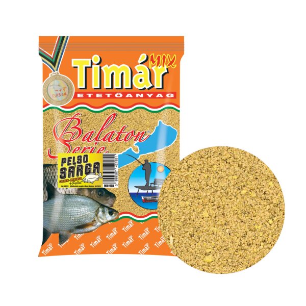 Karpfen mit Pellet gelb